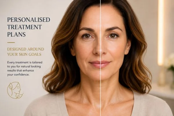 Before and after results of Collagen Lift Therapy Banstead